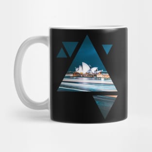 Sydney - geometric art black Mug